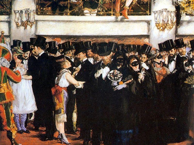 Edouard Manet Bal masque a l'opera Spain oil painting art